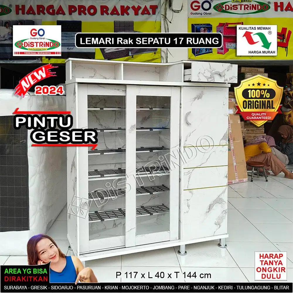 Rak Lemari Sepatu + Helm TEBAL MEWAH Banyak Rak Tinggi