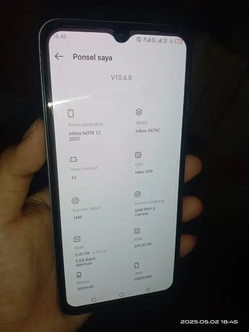 Infinix note 12 2023 8/256
