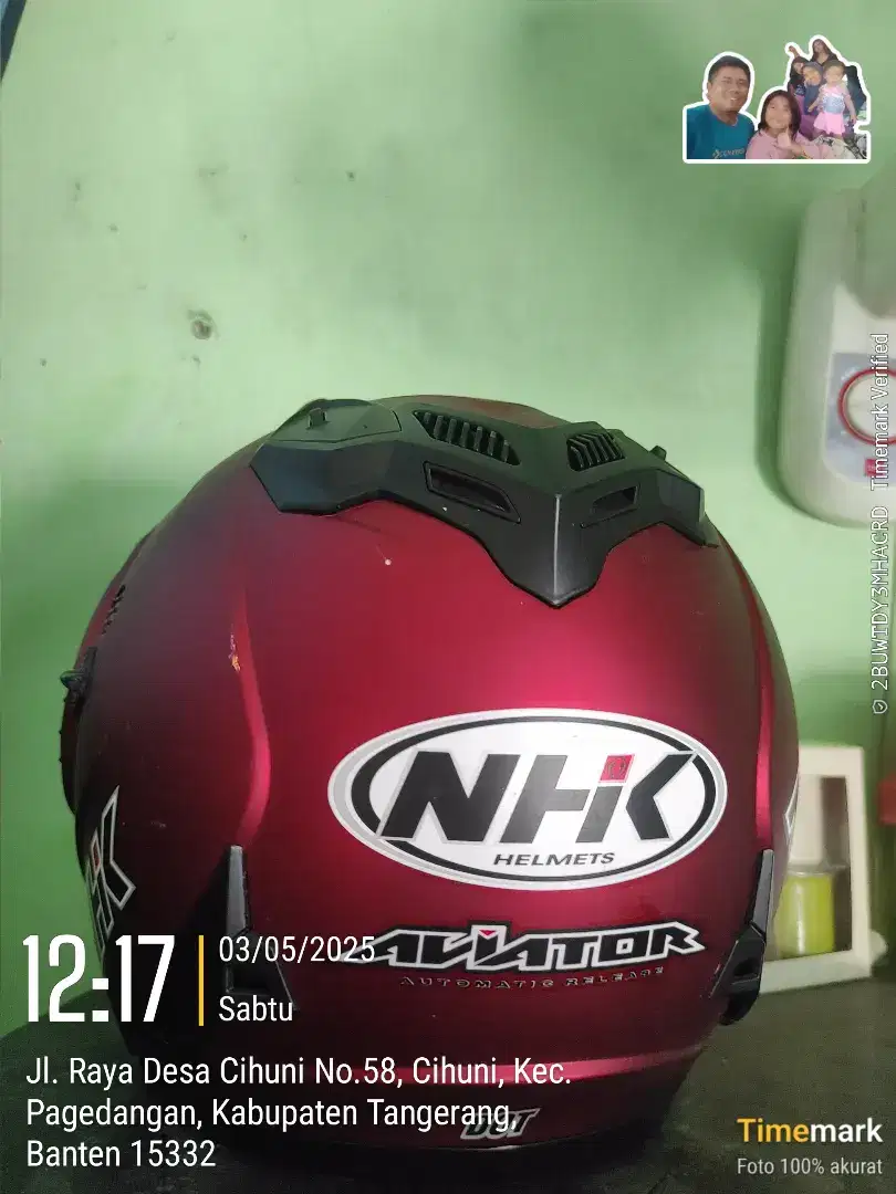 Helm nhk double visor size L