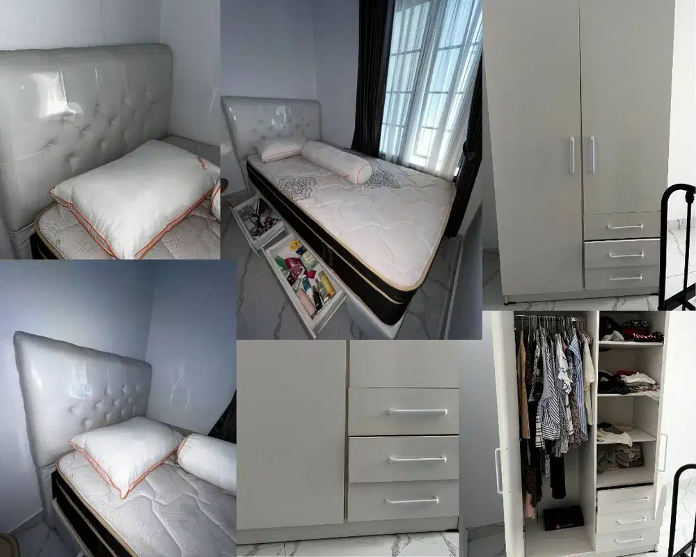 JUAL SEPAKET DIVAN, KASUR, LEMARI SEHARGA Rp. 3.500.000 (bisa nego)