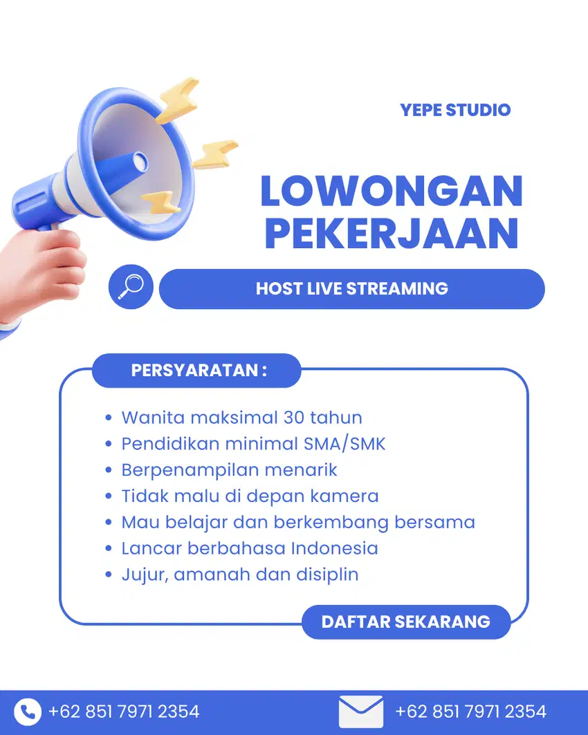 Part Time Host Live Streaming