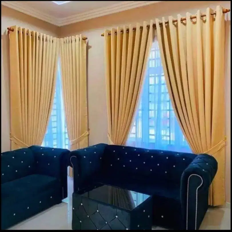 Penjual Gorden Jendela Minimalis Tirai Gordyn Blackout Hordeng Custom