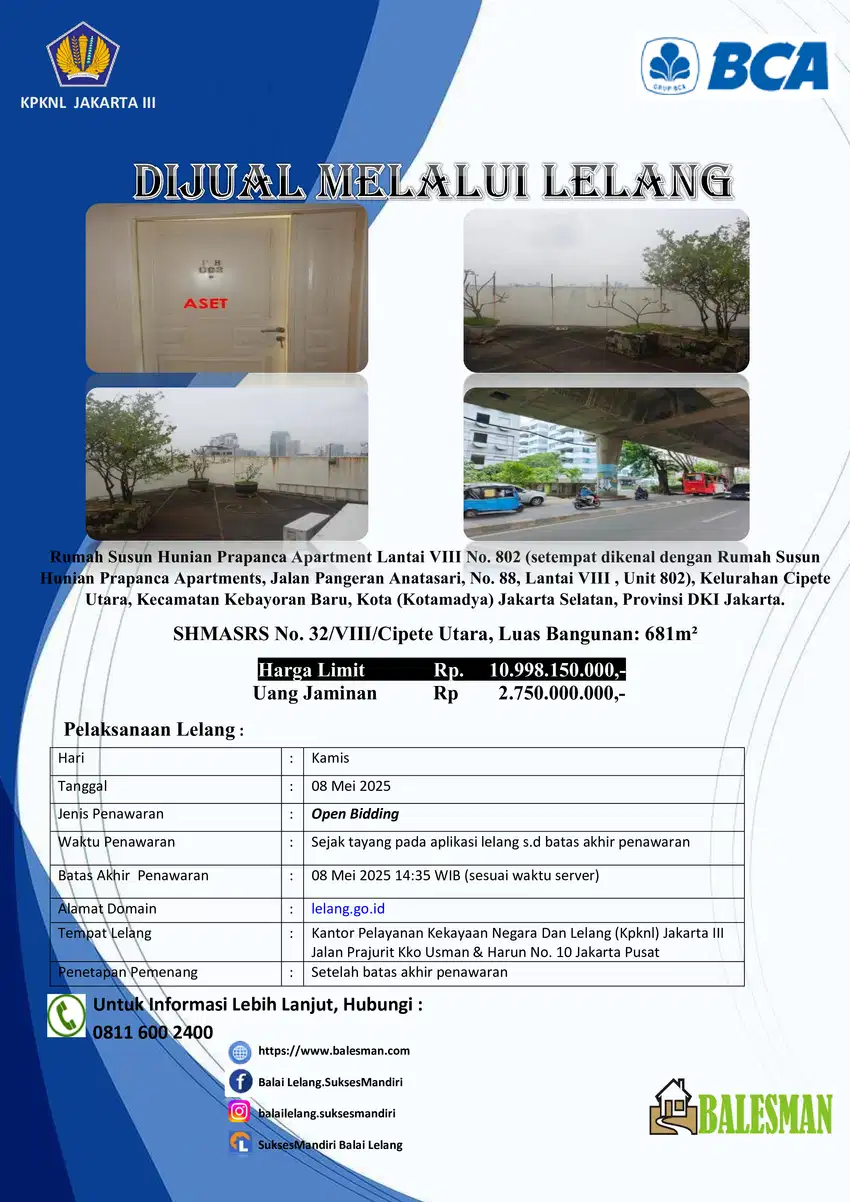 DILELANG APARTEMENT WILAYAH JAKSEL !!