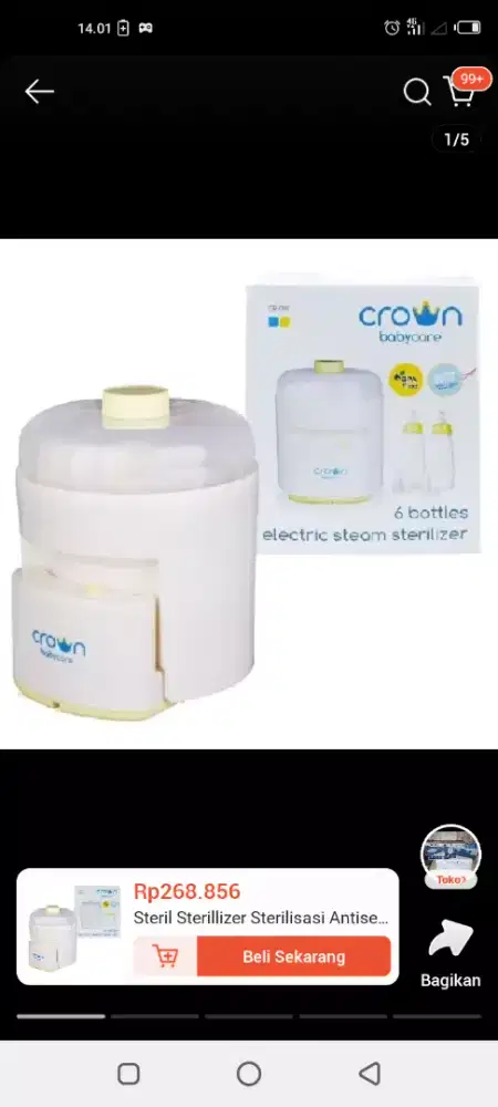 Jual cepet alat steril botol