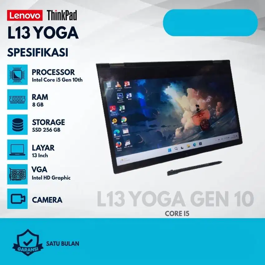 Laptop Lenovo Thinkpad L13 Yoga Core i5 GEN 10 RAM 8/256GB M-WKJ