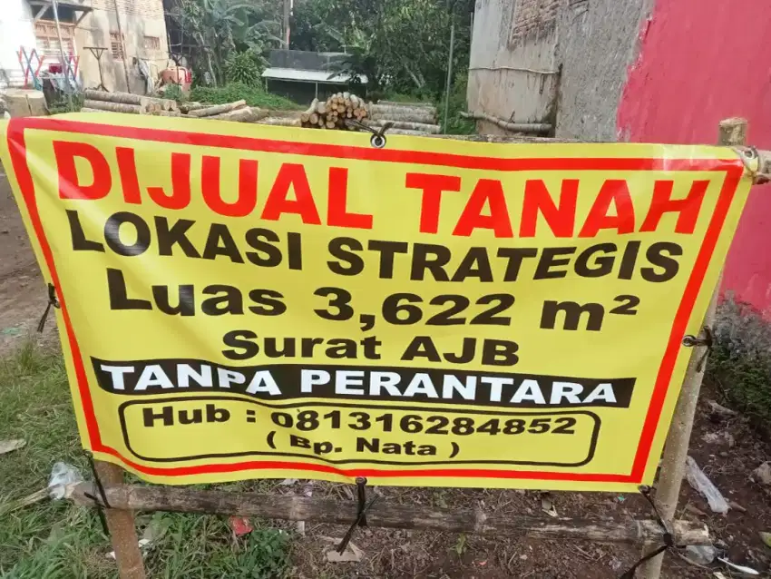 Dijual Tanah Pinggir Jalan Aspal di Gunungsari, Serang