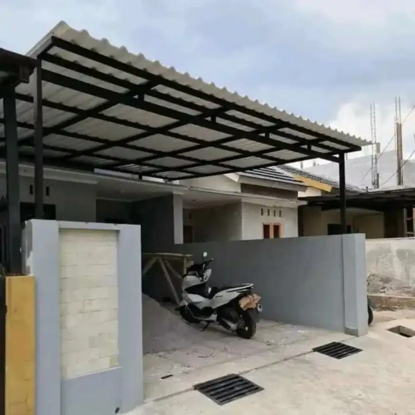 Kanopi Alderon single layer minimalis