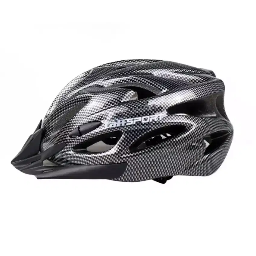 Taffsport Helmet MTB Black Carbon Pattern