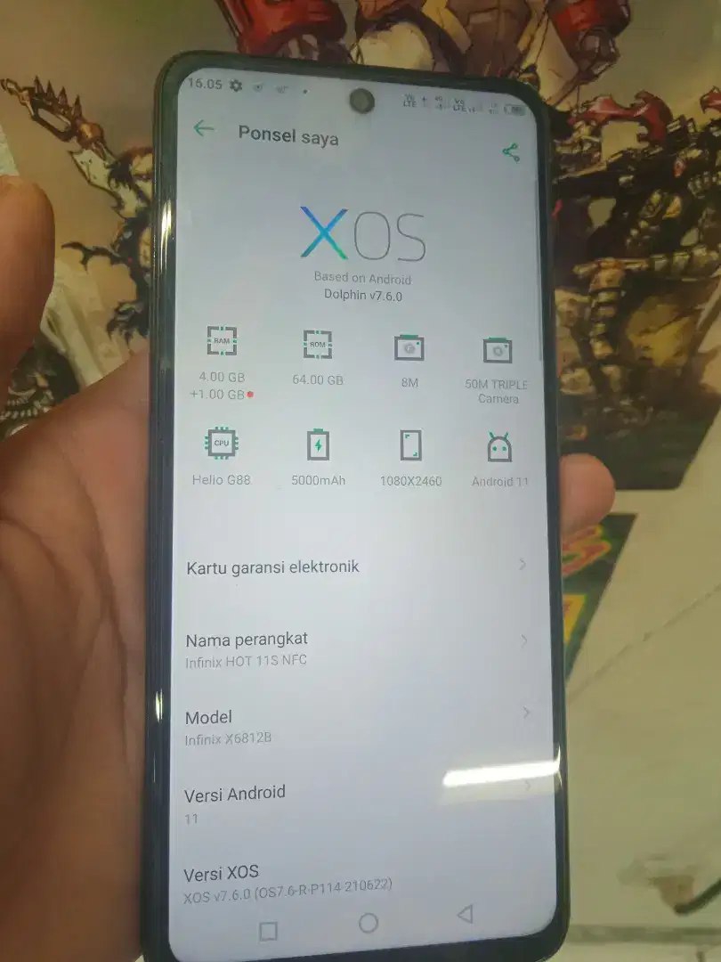 Infinix hot11s nfc 4+1/64