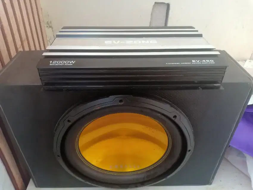 Power amplifier 4 channel mosfet + sub woofer embassy
