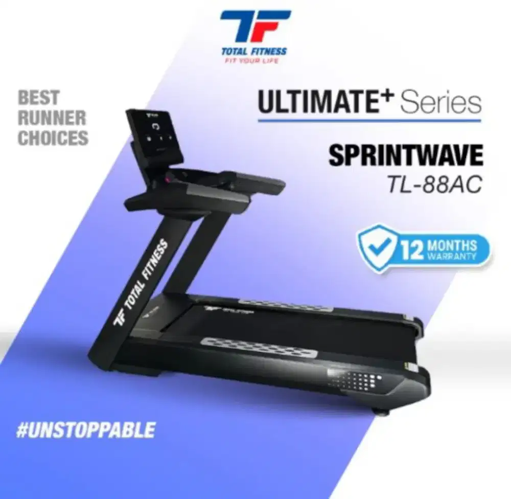 TOTAL FITNES Treadmill Electrik Commersil TL-88 AC