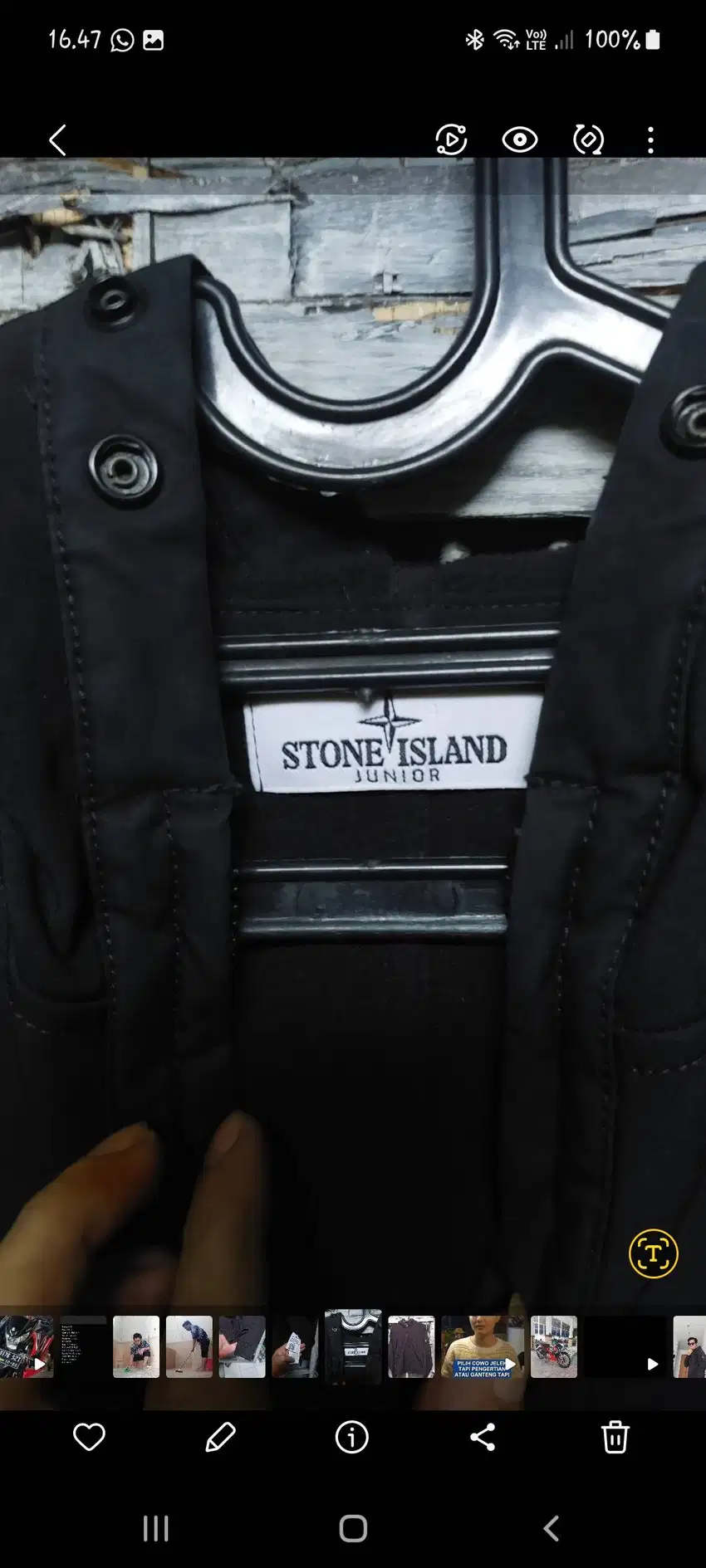 Jaket softsel stone island