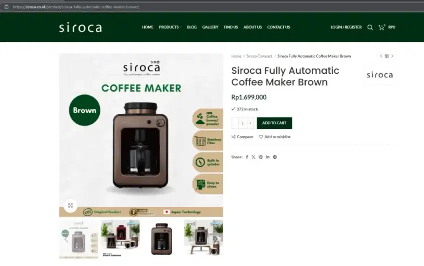 Coffee maker siroca otomatis new