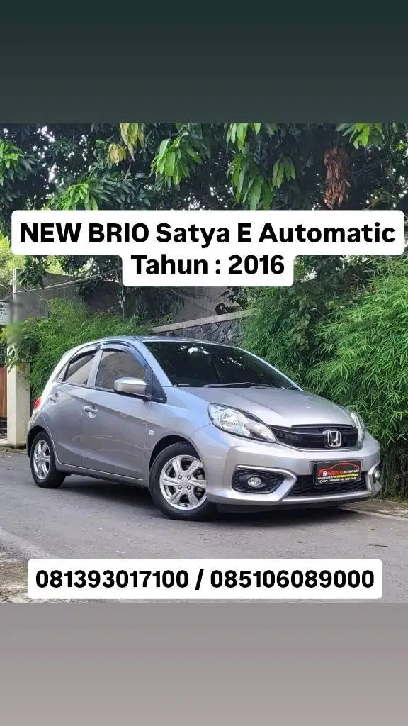 NEW BRIO Satya E Automatic
Tahun : 2016  plat AD