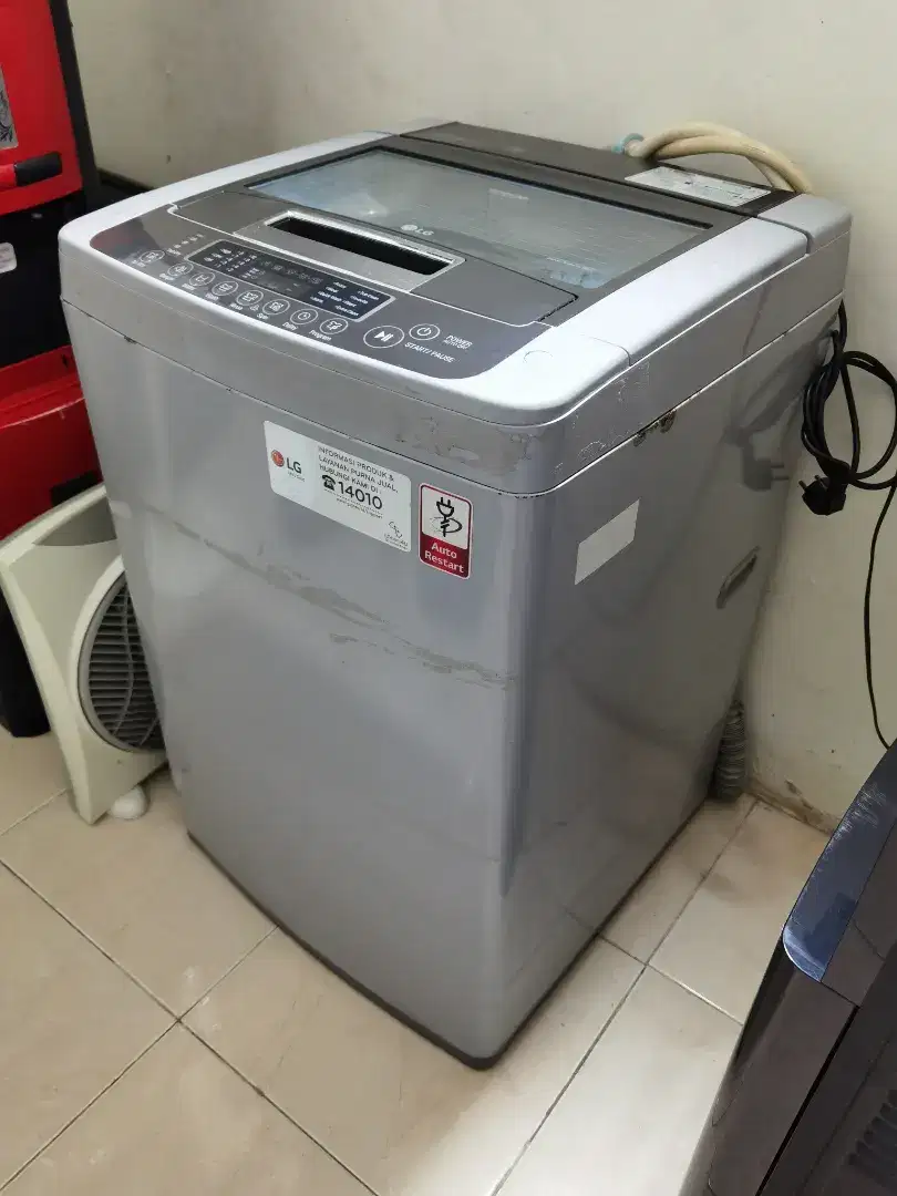 mesin cuci LG top loading 7.5kg / mesin cuci top loading LG