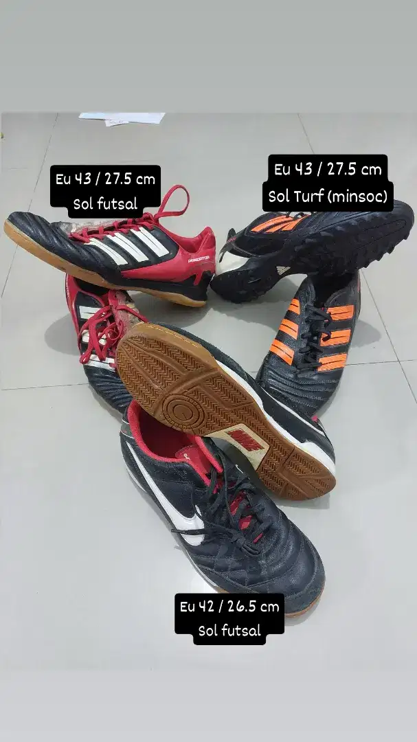 Adidas Predator harga paket 3 sepatu