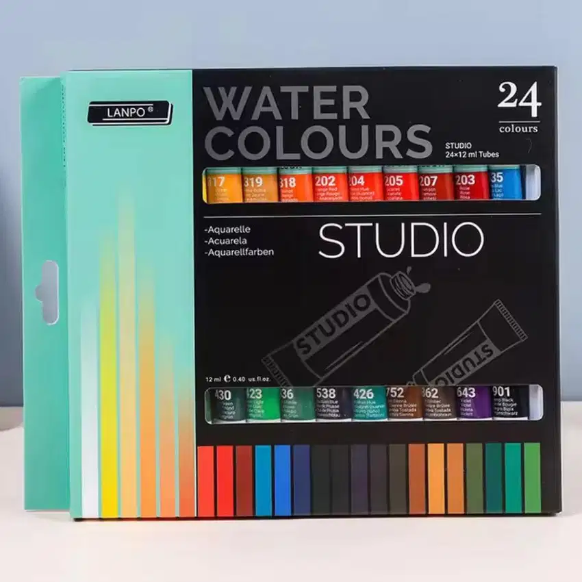 [New] Lanpo Studio Watercolours 24 x 12ml set