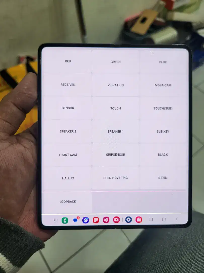 Samsung Z Fold 4 ram 12/256GB resmi SEIN minus LCD
