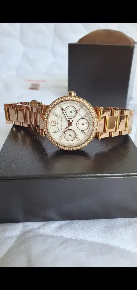 Michael kors rose gold 33mm mk woman watch original /fossil dkny dkny