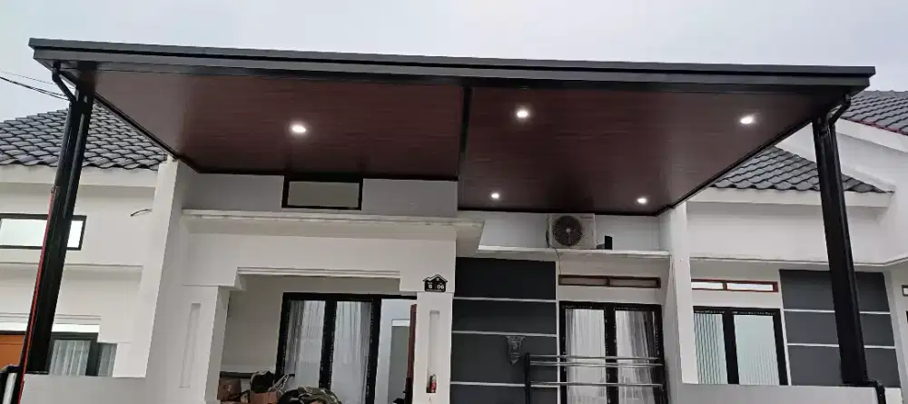 Kanopi besi +plapon pvc