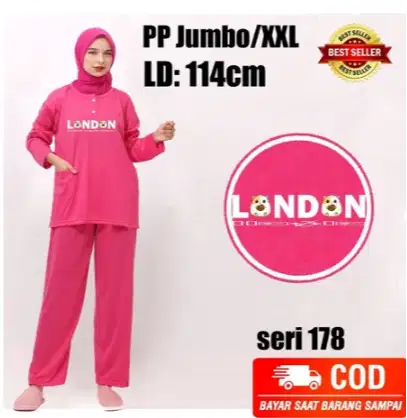 BAJU TIDUR PP JUMBO XXL MOTIF DIGITAL PRINT/PIYAMA SOFT/BB 58KG SAMPAI