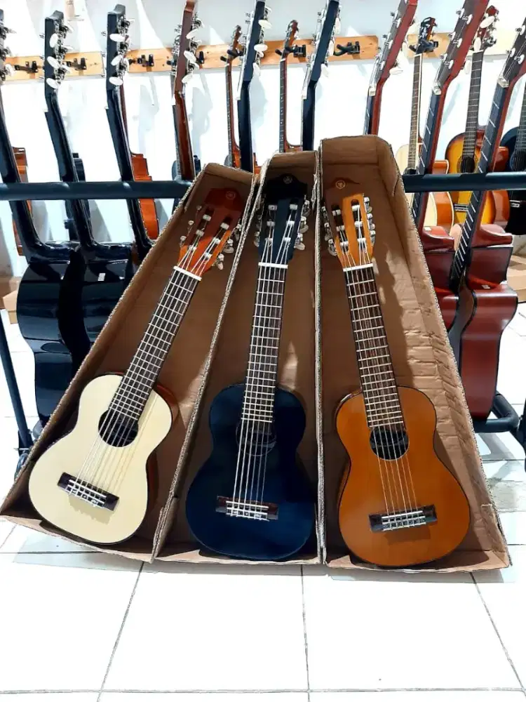 Gitar lele gitar akustik kecil senar nilon