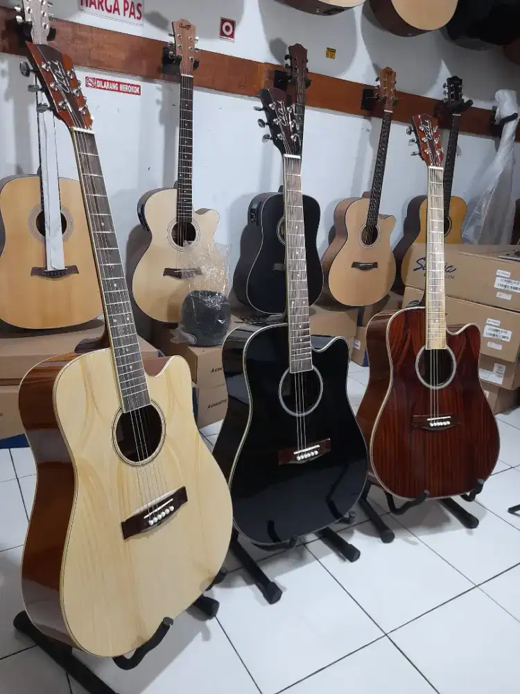 Gitar akustik coleclrak tabung tebal