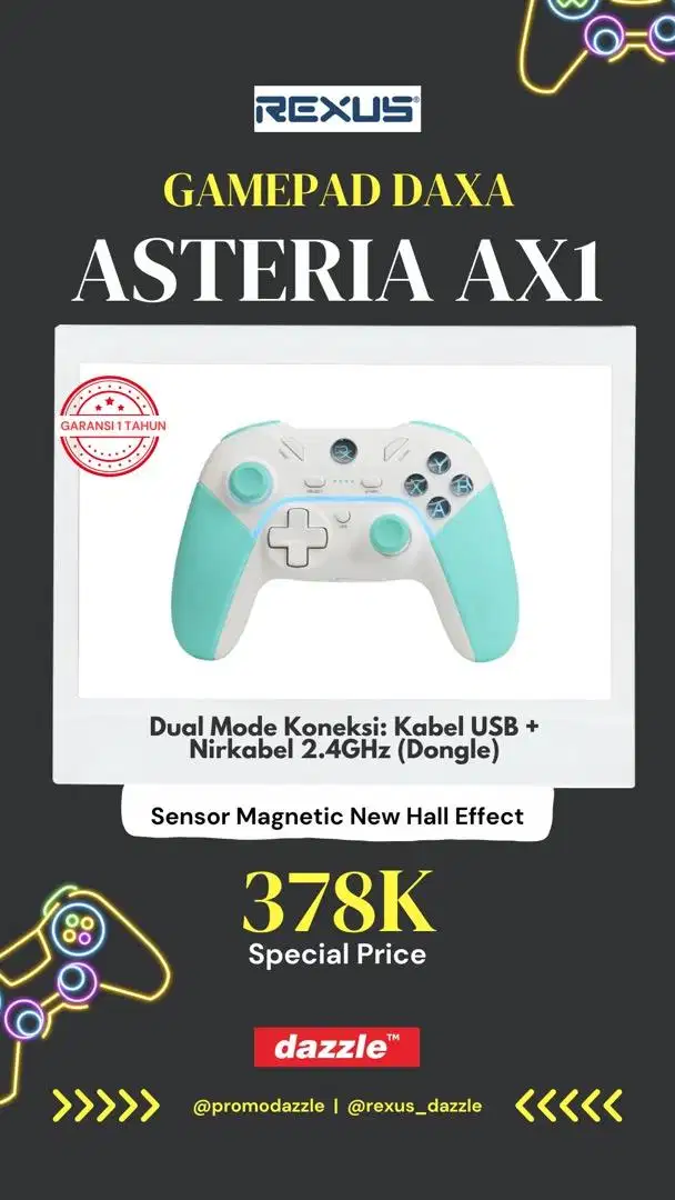 Gamepad wireless Daxa Asteria AX1 V2