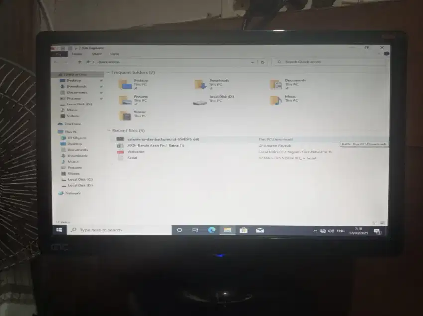 LCD Minitor GTC 18,5 inci
