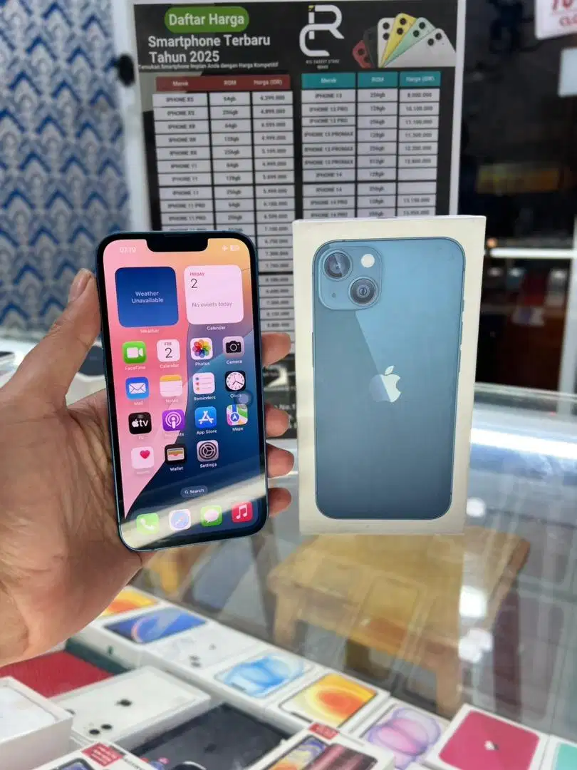 Iphone 13 128 inter all operator fullset second like new