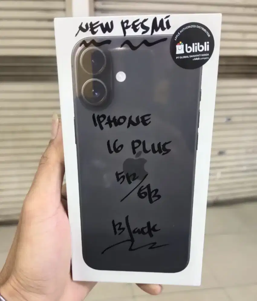 Iphone 16 Plus + - 16+ 512GB Black BNIB Timer 00 Garansi Resmi Indo
