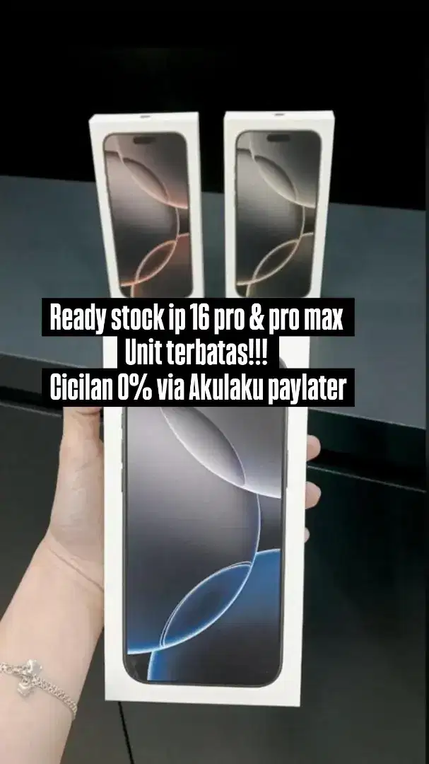 Iphone 16 pro max cicilan 0% via Akulaku