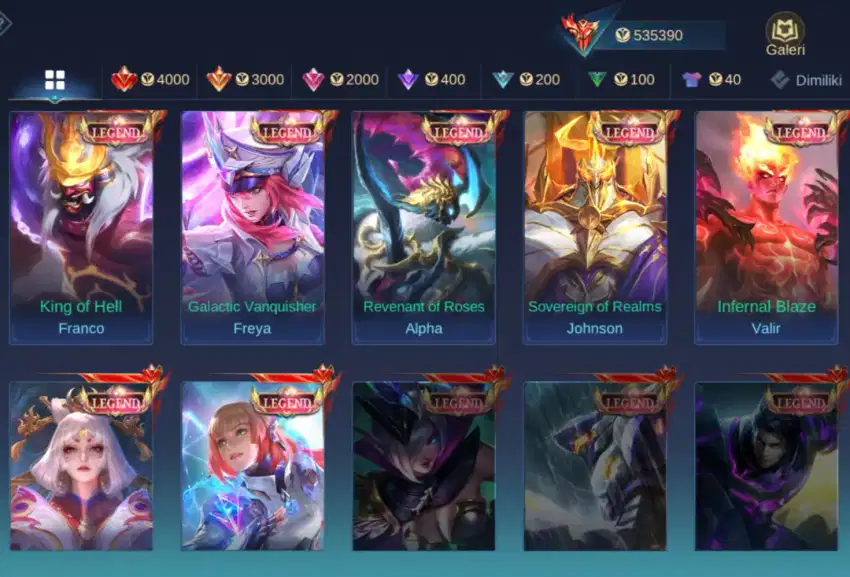 Mobile Legends akun