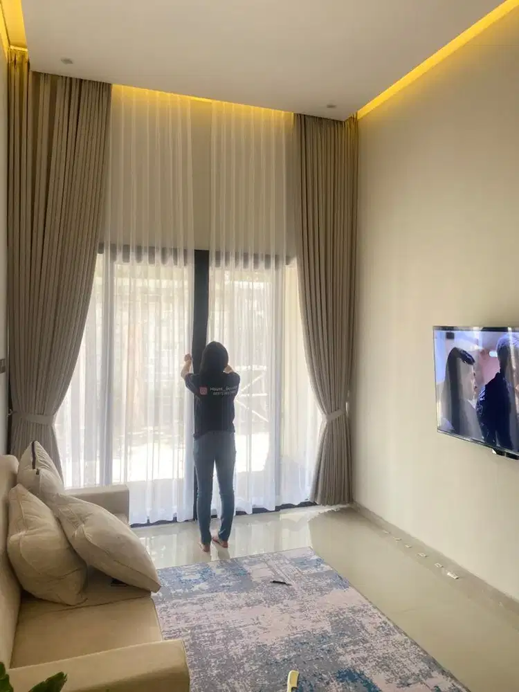 korden pintu gorden rumah minimalis gordyn polos