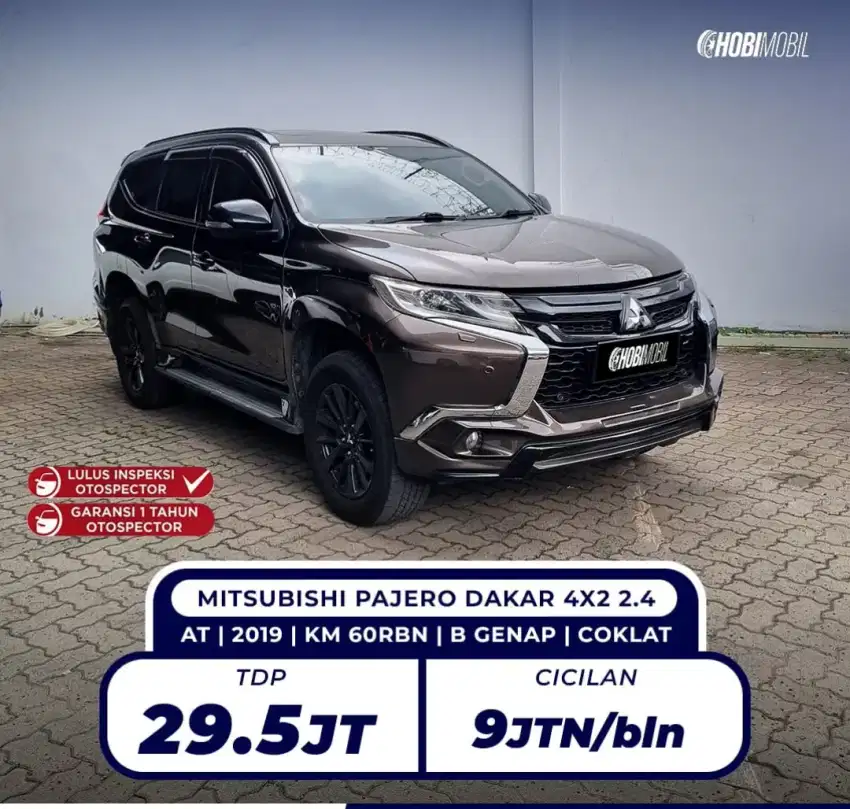 Pajero Dakar 4x2 2.4 AT 2018 Pemakaian 2019