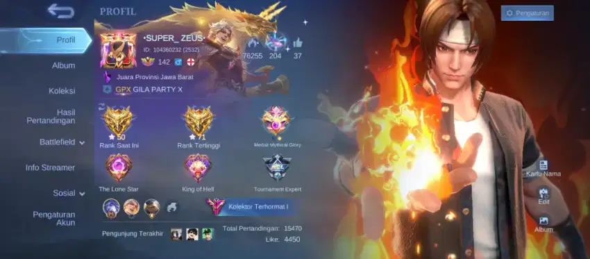 Jual akun ml cod aja