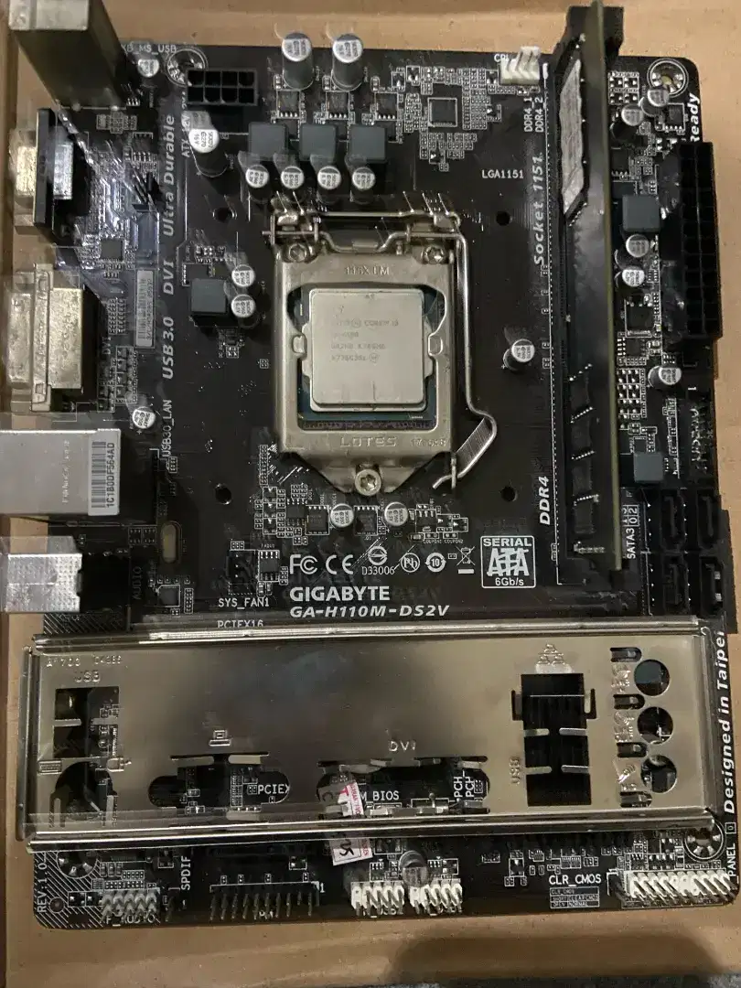 Intel i3 6100 + mobo gygabite