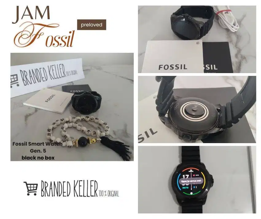 Jam Fossil Smart Watch Gen.5 100% Original Preloved tanpa box