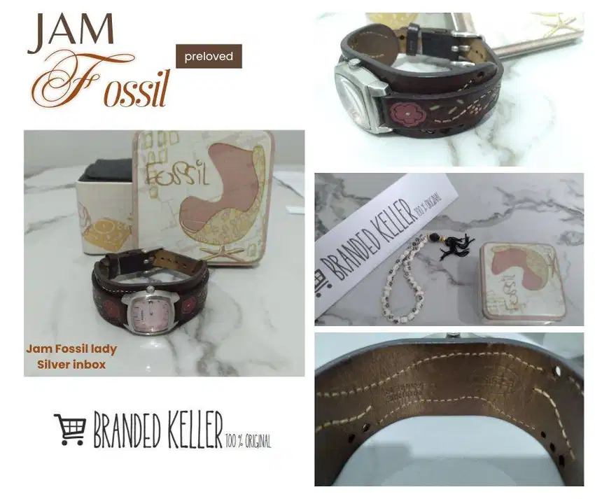Jam Fossil Lady 2 tipe jam 100% Original Preloved in box