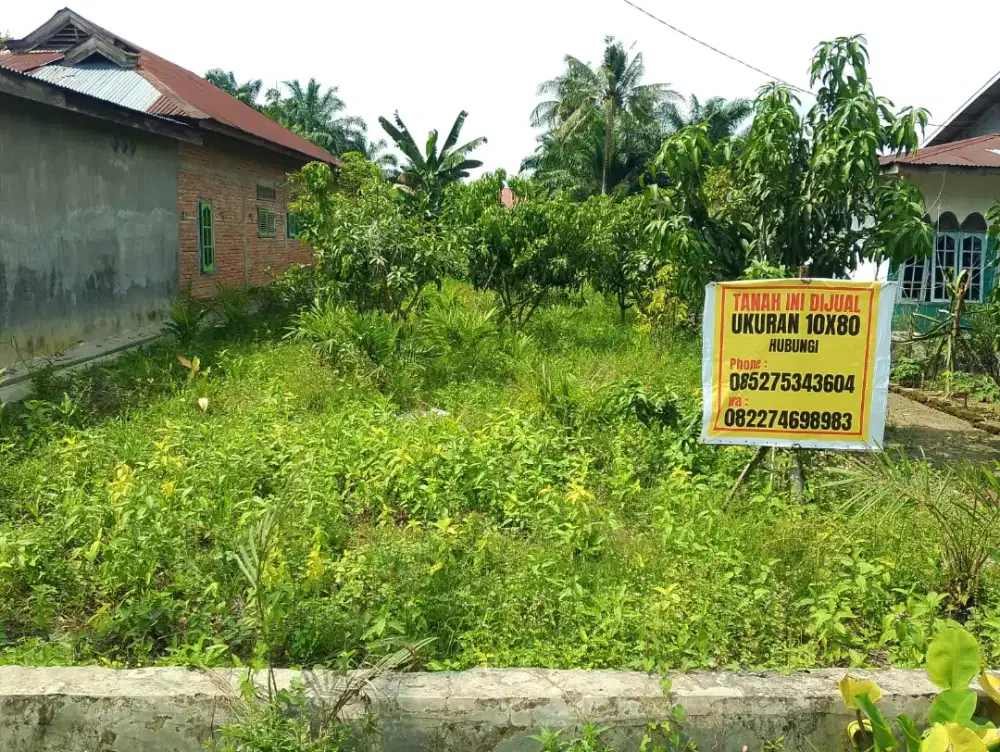 DIJUAL TANAH 10 X 80 ( 800m² )