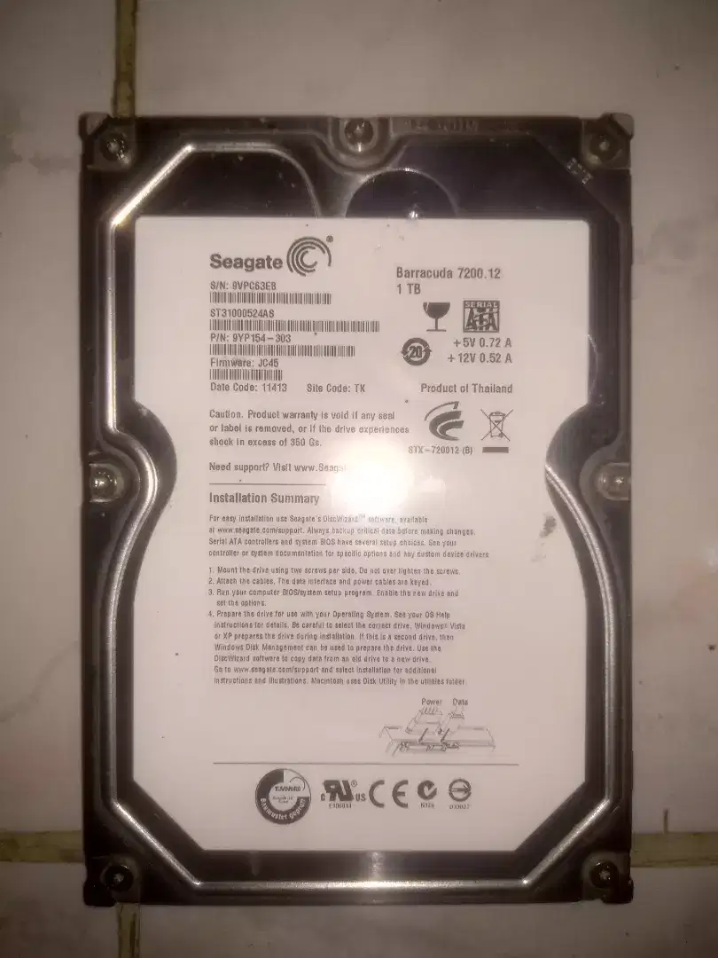 Harddisk PC Seagate 1TB