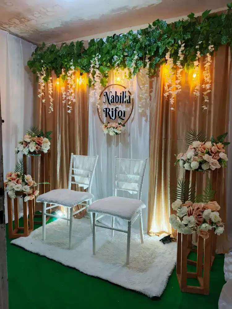 Backdrop akad nikah di depok
