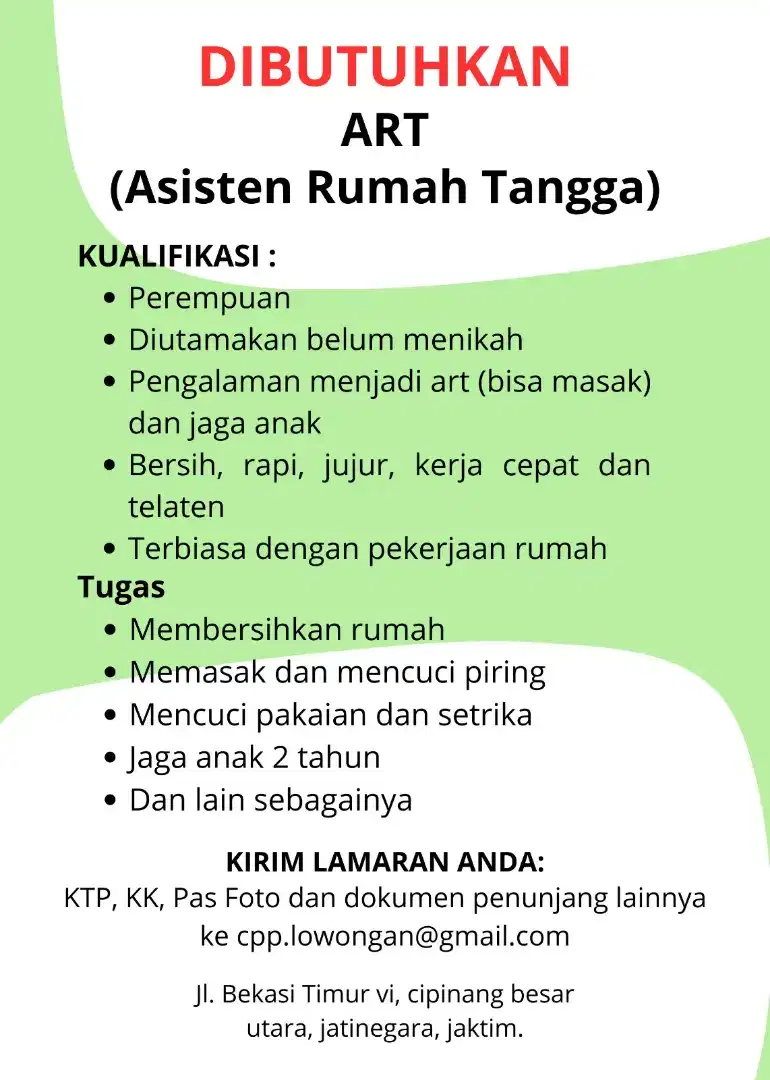 Art dan momong anak