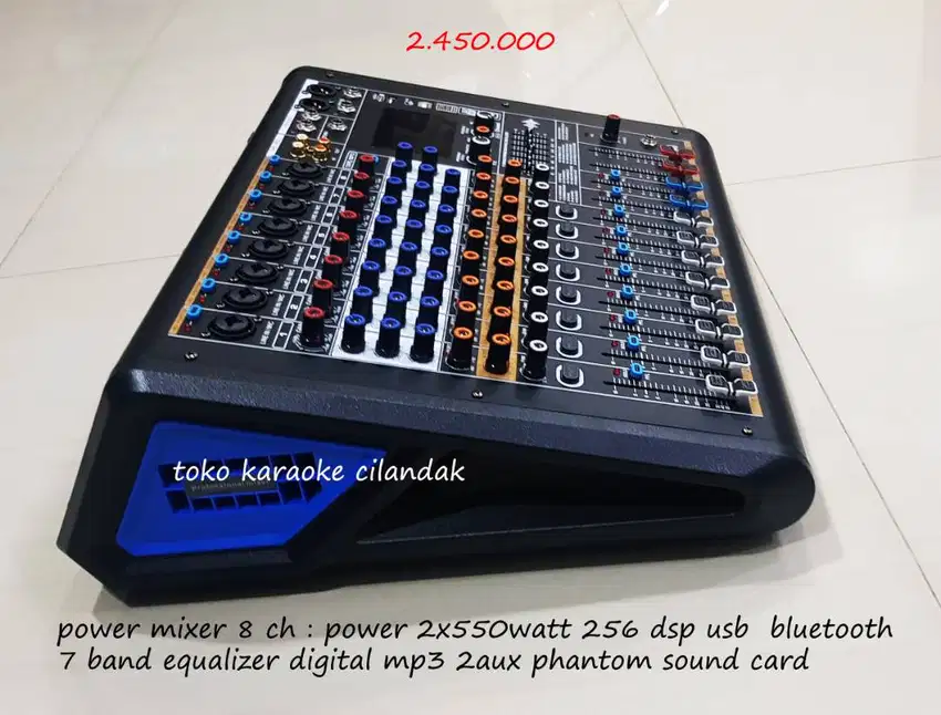 power mixer 8chanel bit 256 dsp