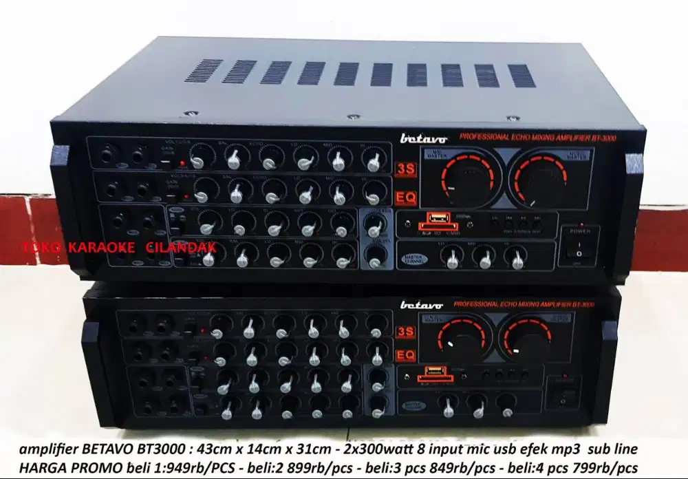 amplifier karaoke bt3000