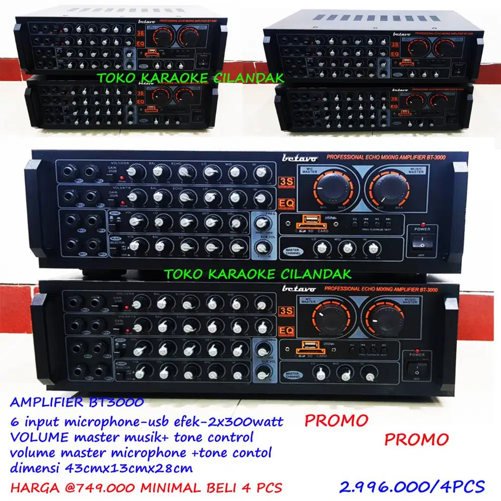 promo amplifier min 4pcs