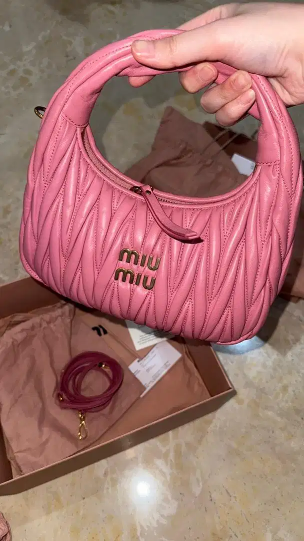 HANDBAGS BORSE IN PELLE BEGONIA TU Tas Miu Miu