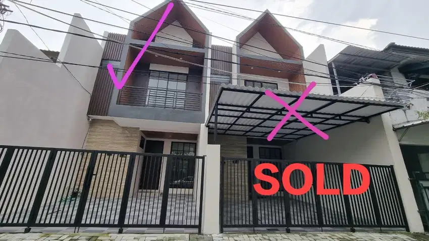 SISA 1 UNIT!! RUMAH BARU GRESS RUNGKUT MAPAN dengan ONE GATE Sistem