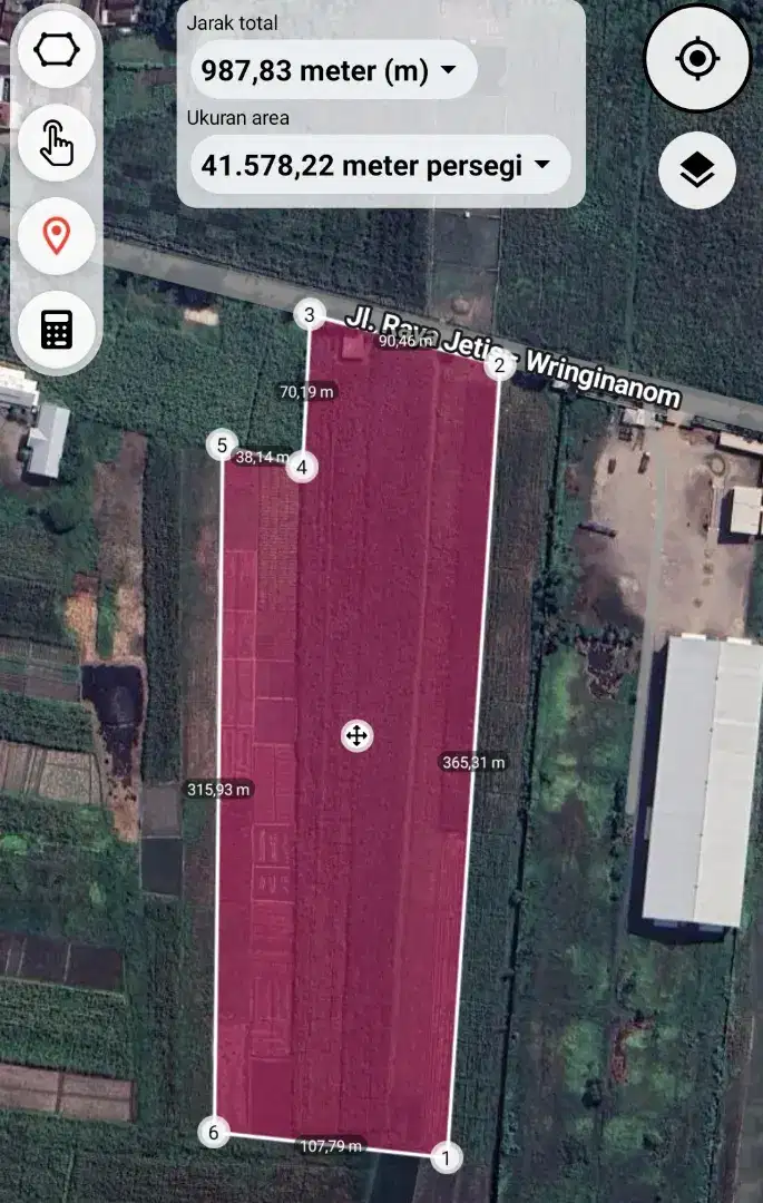 Tanah Zona Merah Kawasan Industri Jetis Mojokerto