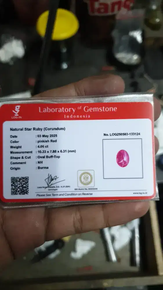 NATURAL RUBY STAR  BURMA NO HEAT